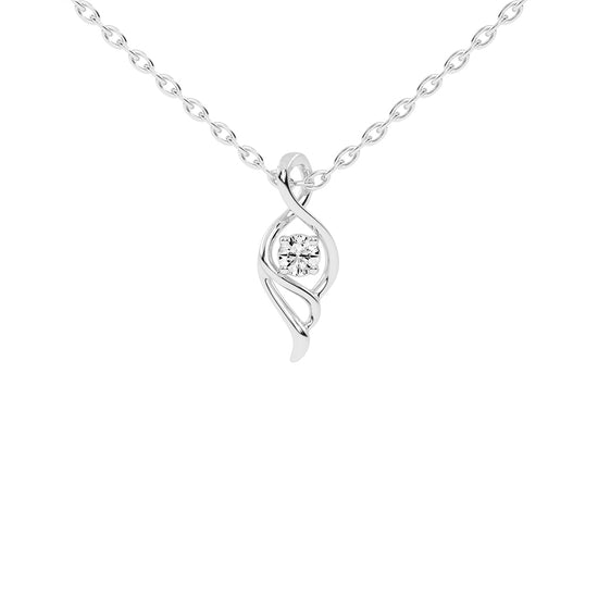 Sylvi Round Cut Geomwtric Delicate Lab Diamond Pendant