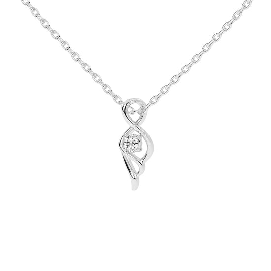 Sylvi Round Cut Geomwtric Delicate Lab Diamond Pendant