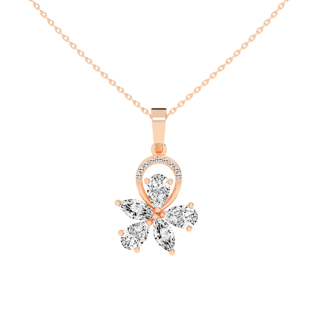 Jasmine Benevent Marquise Cut Fancy Lab Diamond Pendant