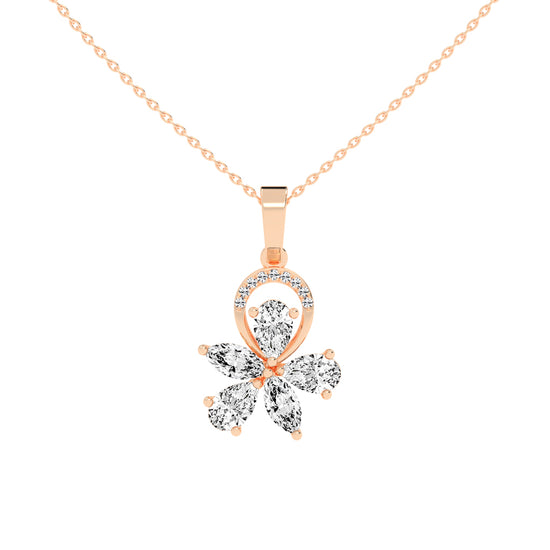 Jasmine Benevent Marquise Cut Fancy Lab Diamond Pendant