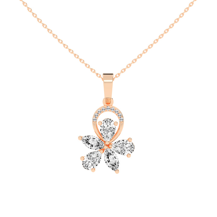 Jasmine Benevent Marquise Cut Fancy Lab Diamond Pendant