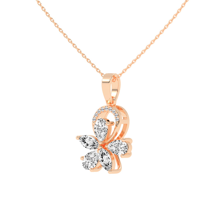 Jasmine Benevent Marquise Cut Fancy Lab Diamond Pendant