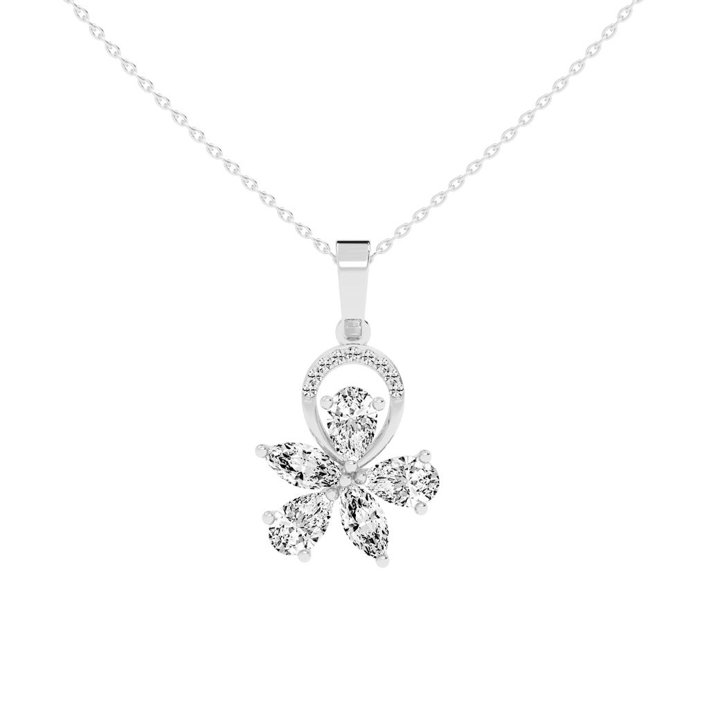 Jasmine Benevent Marquise Cut Fancy Lab Diamond Pendant