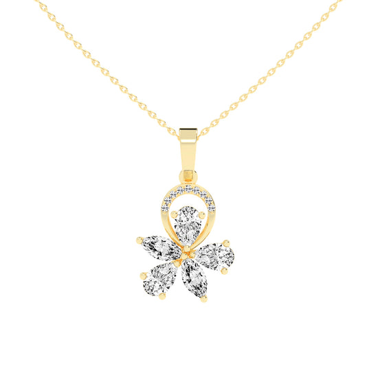 Jasmine Benevent Marquise Cut Fancy Lab Diamond Pendant