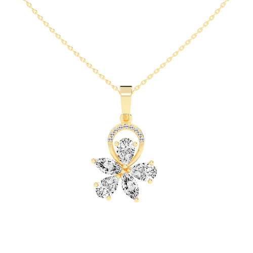 Jasmine Benevent Marquise Cut Fancy Lab Diamond Pendant