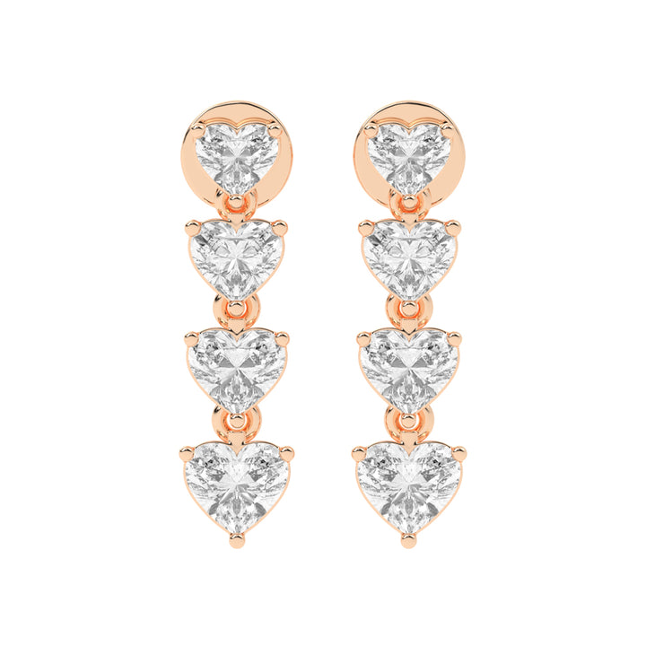 2Ct Round Shape Yellow Gold Solitaire Studs Earrings