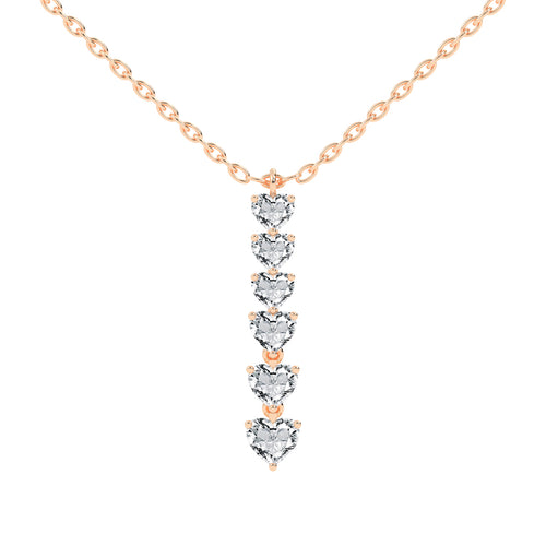 Gianna 2.25Ct Heart Cut Fancy Lab Diamond Pendant