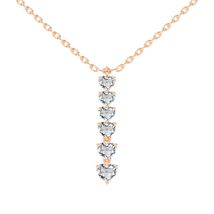 Gianna 2.25Ct Heart Cut Fancy Lab Diamond Pendant