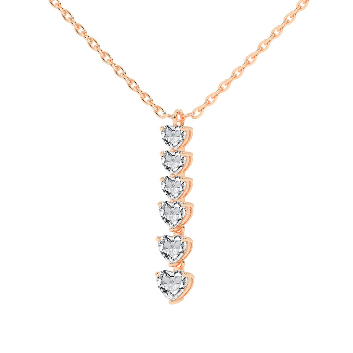 Gianna 2.25Ct Heart Cut Fancy Lab Diamond Pendant
