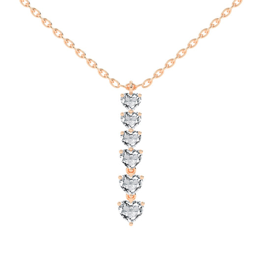 Gianna 2.25Ct Heart Cut Fancy Lab Diamond Pendant