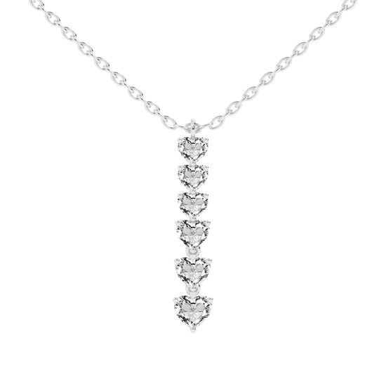 Gianna 2.25Ct Heart Cut Fancy Lab Diamond Pendant
