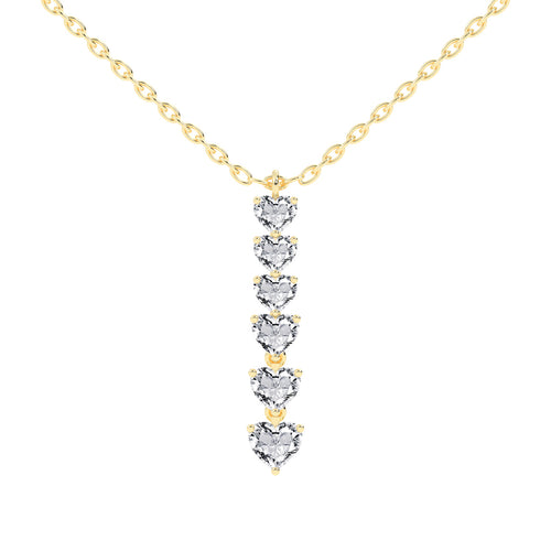 Gianna 2.25Ct Heart Cut Fancy Lab Diamond Pendant