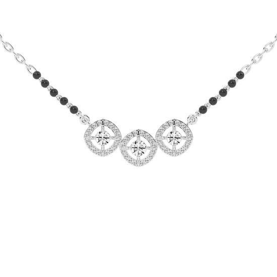 0.50Ct Round Shape Delicate Mangalsutra
