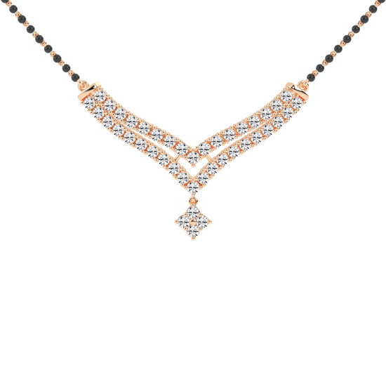 3.25Ct Round Shape Delicate Mangalsutra