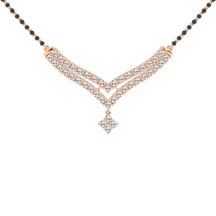 3.25Ct Round Shape Delicate Mangalsutra