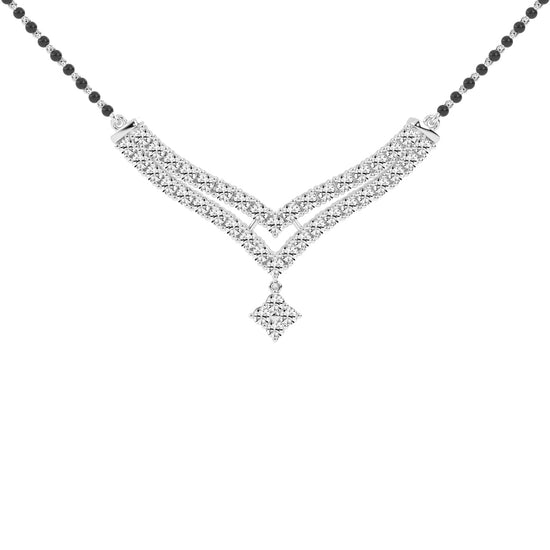 3.25Ct Round Shape Delicate Mangalsutra