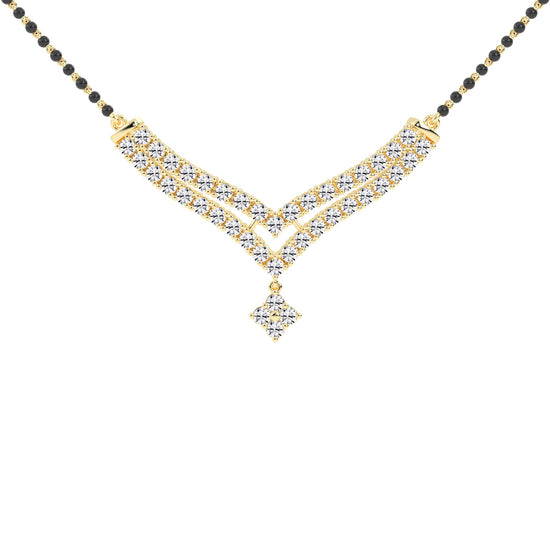 3.25Ct Round Shape Delicate Mangalsutra