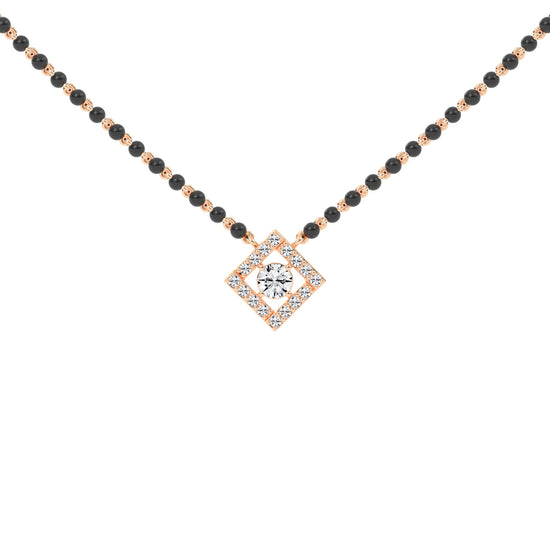 0.25Ct Round Shape Delicate Mangalsutra
