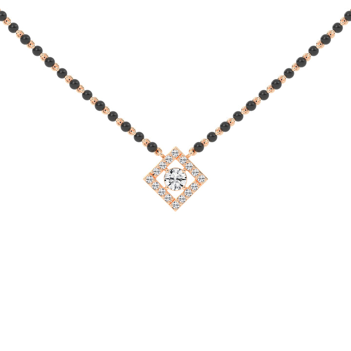 0.25Ct Round Shape Delicate Mangalsutra