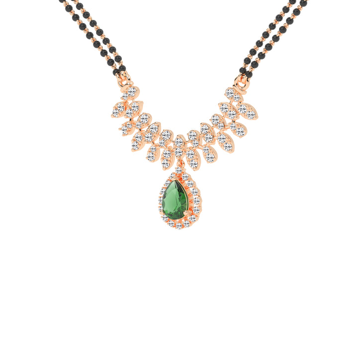 3Ct Pear Shape Fancy Mangalsutra