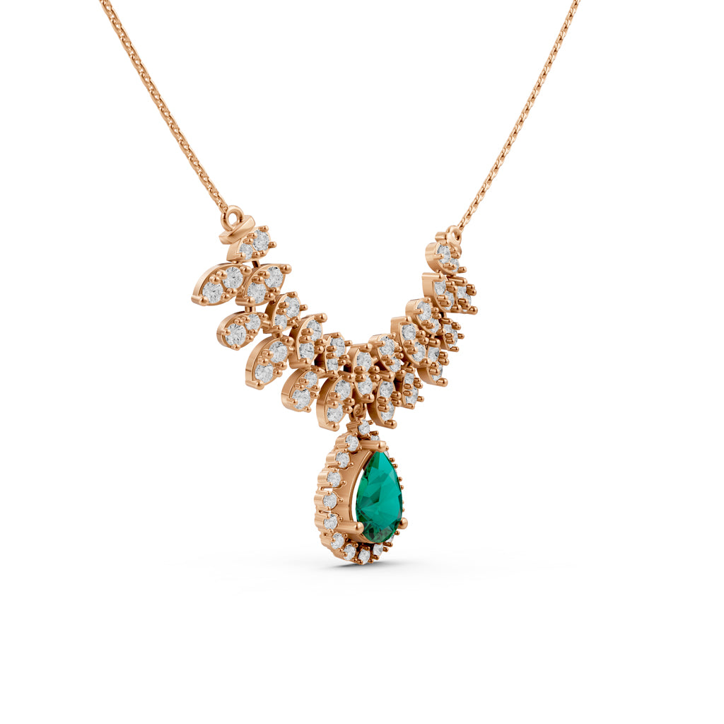 3Ct Pear Shape Fancy Mangalsutra