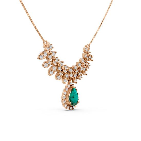 3Ct Pear Shape Fancy Mangalsutra