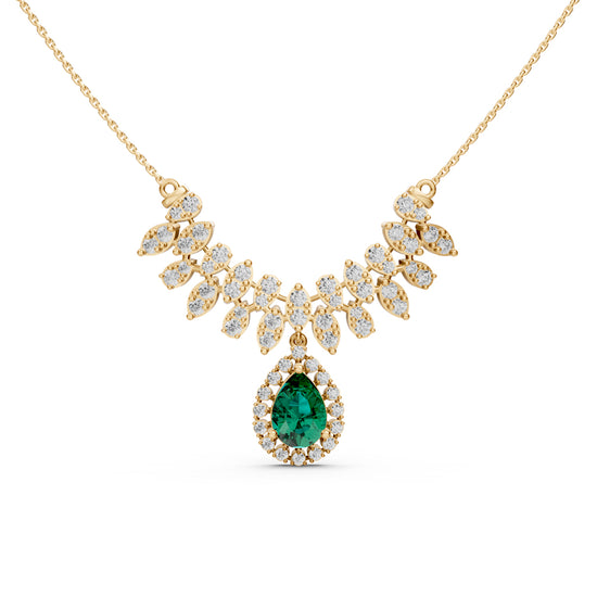 3Ct Pear Shape Fancy Mangalsutra