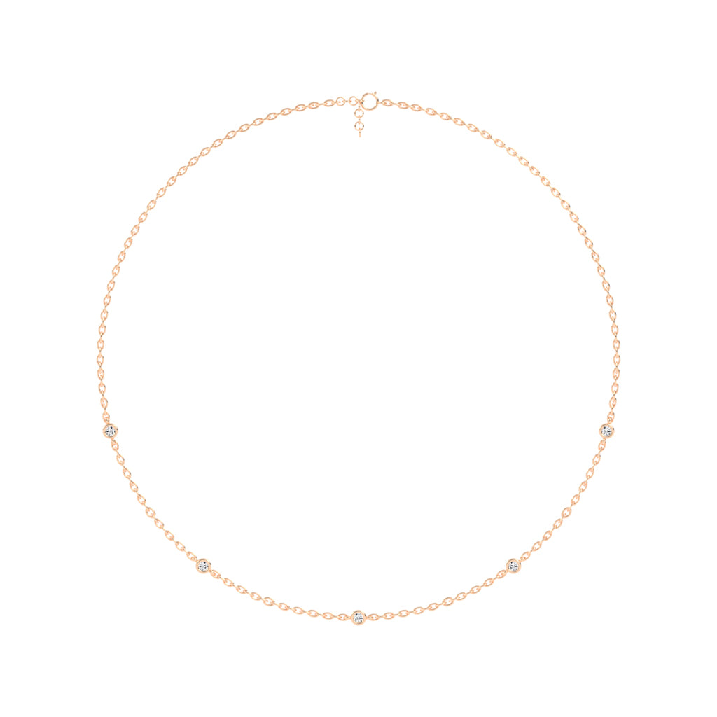 0.25Ct Round Shape Delicate Mangalsutra