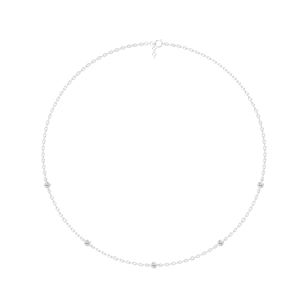 0.25Ct Round Shape Delicate Mangalsutra