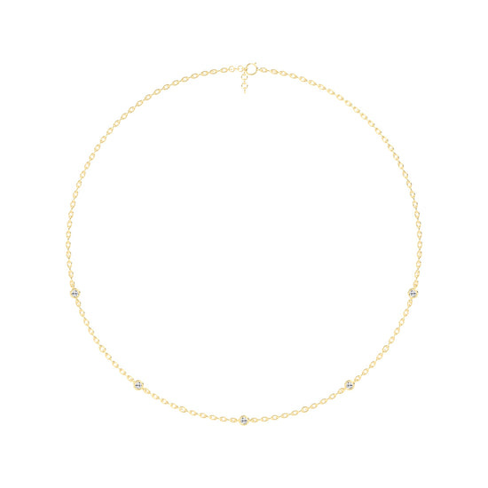 0.25Ct Round Shape Delicate Mangalsutra