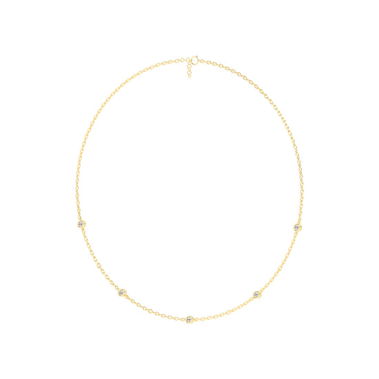 0.25Ct Round Shape Delicate Mangalsutra