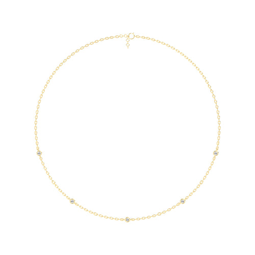 0.25Ct Round Shape Delicate Mangalsutra