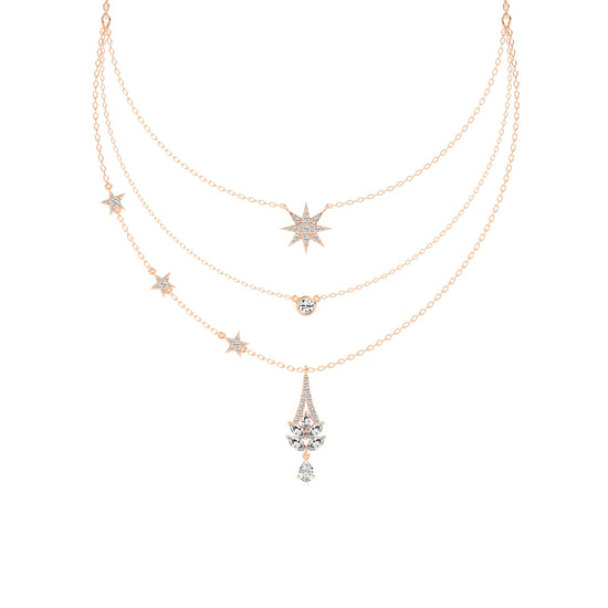 2.25Ct Pear Shape Fancy Mangalsutra