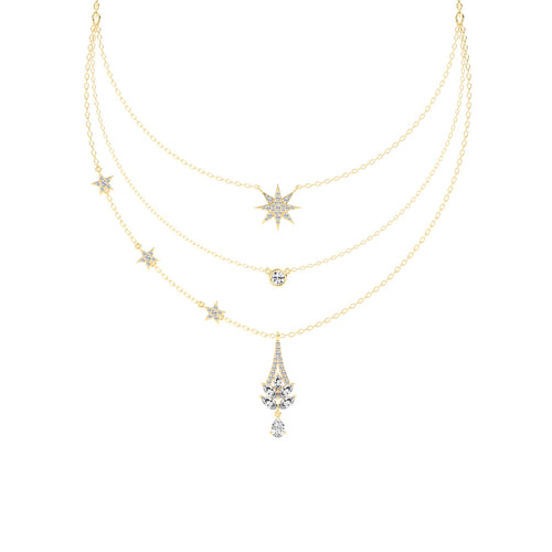 2.25Ct Pear Shape Fancy Mangalsutra