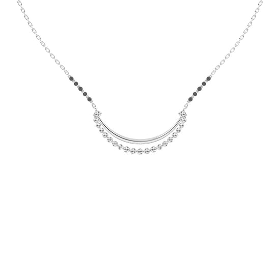 1Ct Round Shape Delicate Mangalsutra