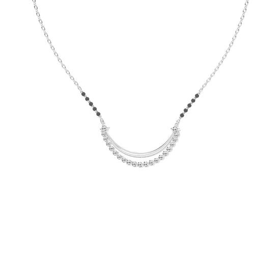 1Ct Round Shape Delicate Mangalsutra