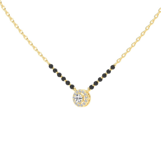 0.25Ct Round Shape Solitaire Mangalsutra