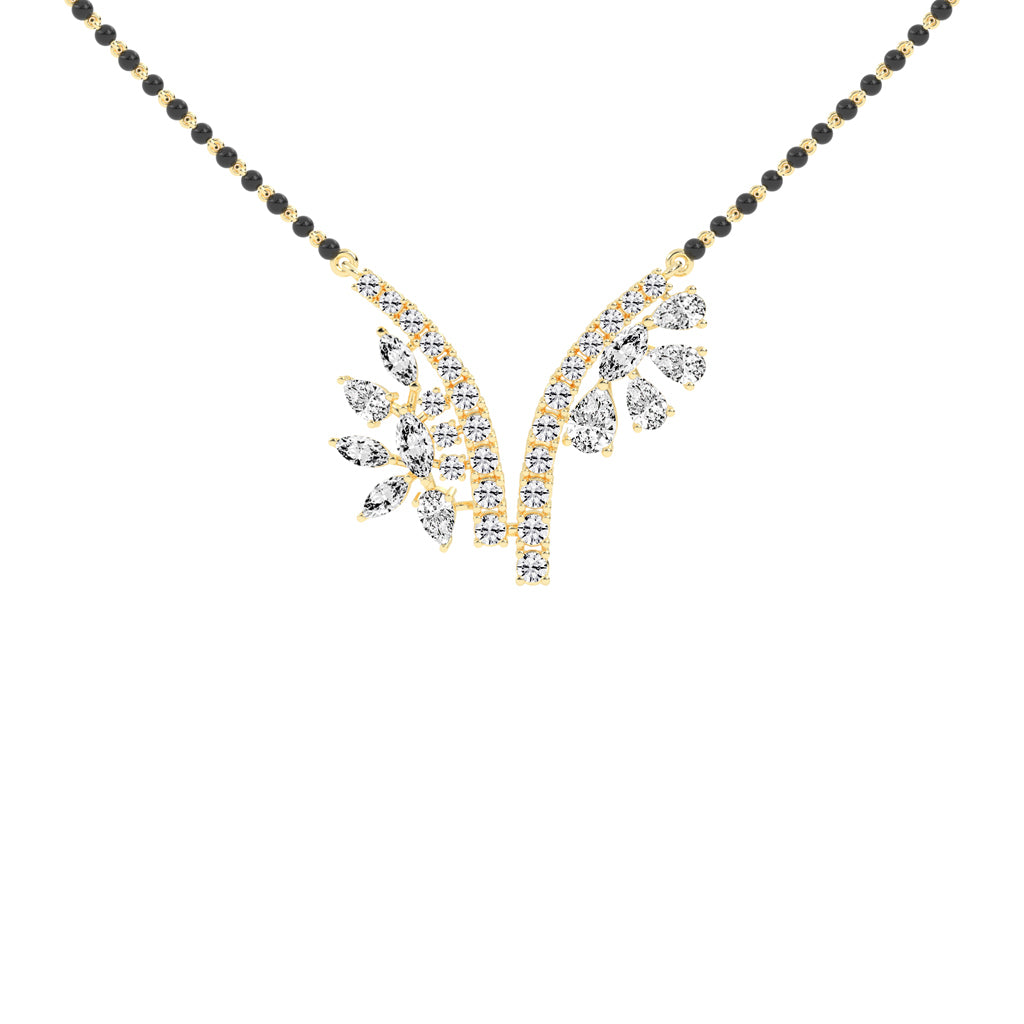 3.25Ct Marquise Shape Fancy Mangalsutra