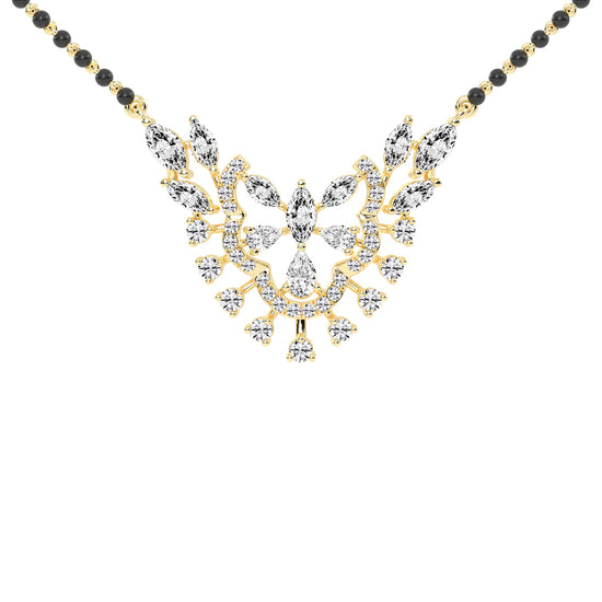 2.50Ct Marquise Shape Fancy Mangalsutra