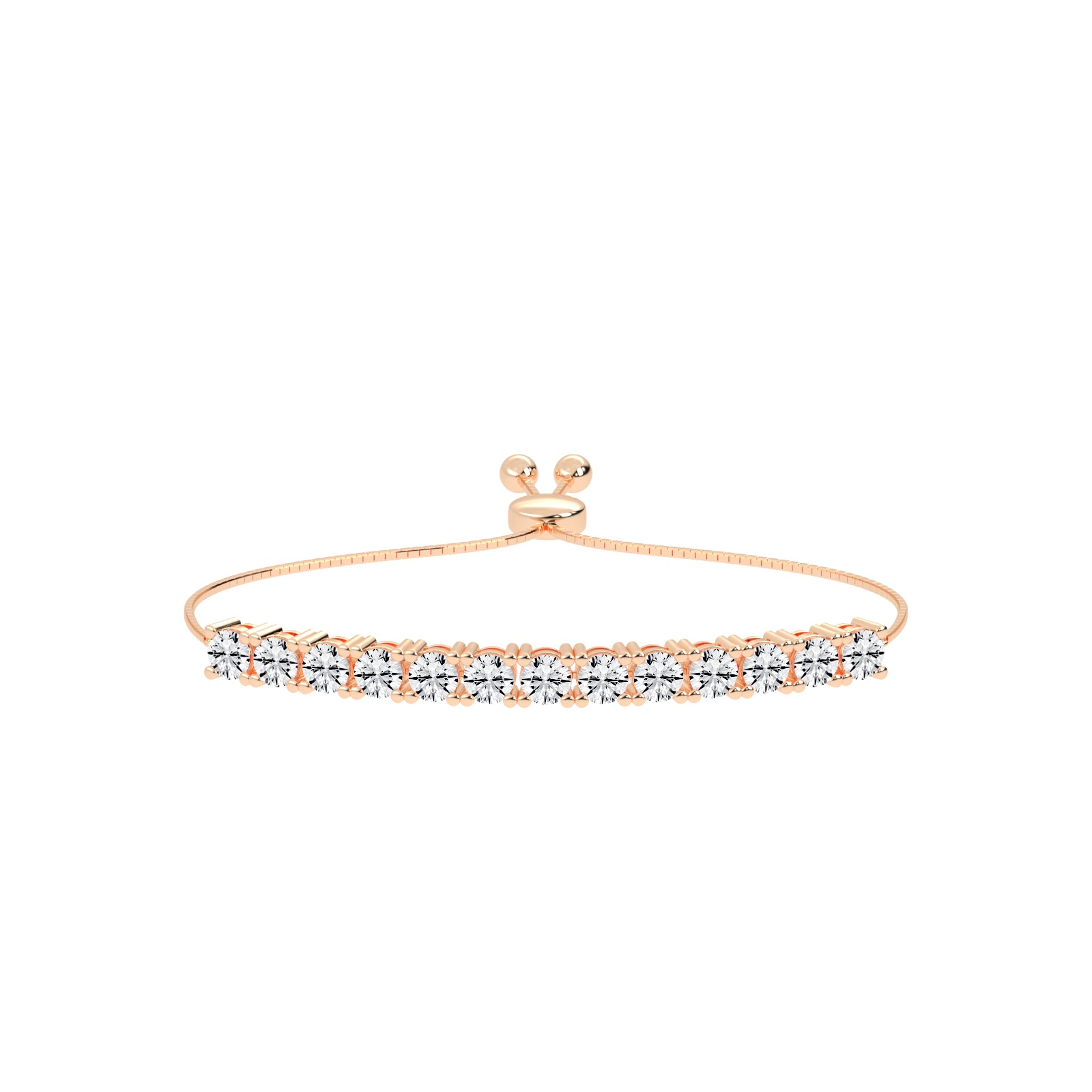 Delisora Pinched Round Cut Delicate Lab Diamond Ring