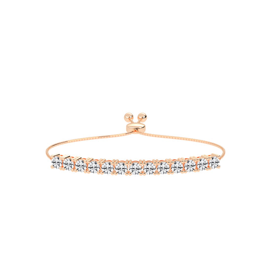 Delisora Pinched Round Cut Delicate Lab Diamond Ring