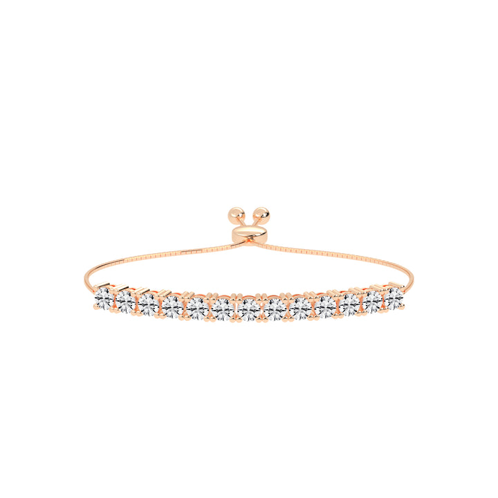 Delisora Pinched Round Cut Delicate Lab Diamond Ring