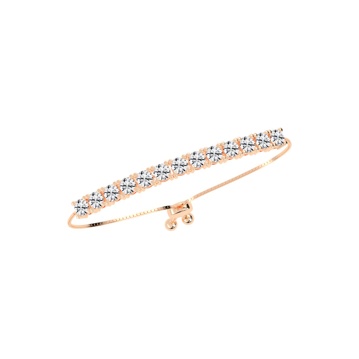 Delisora Pinched Round Cut Delicate Lab Diamond Ring