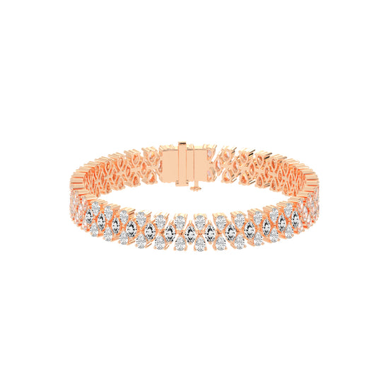 Zia Alternative Setting Fancy Lab Diamond Bracelet