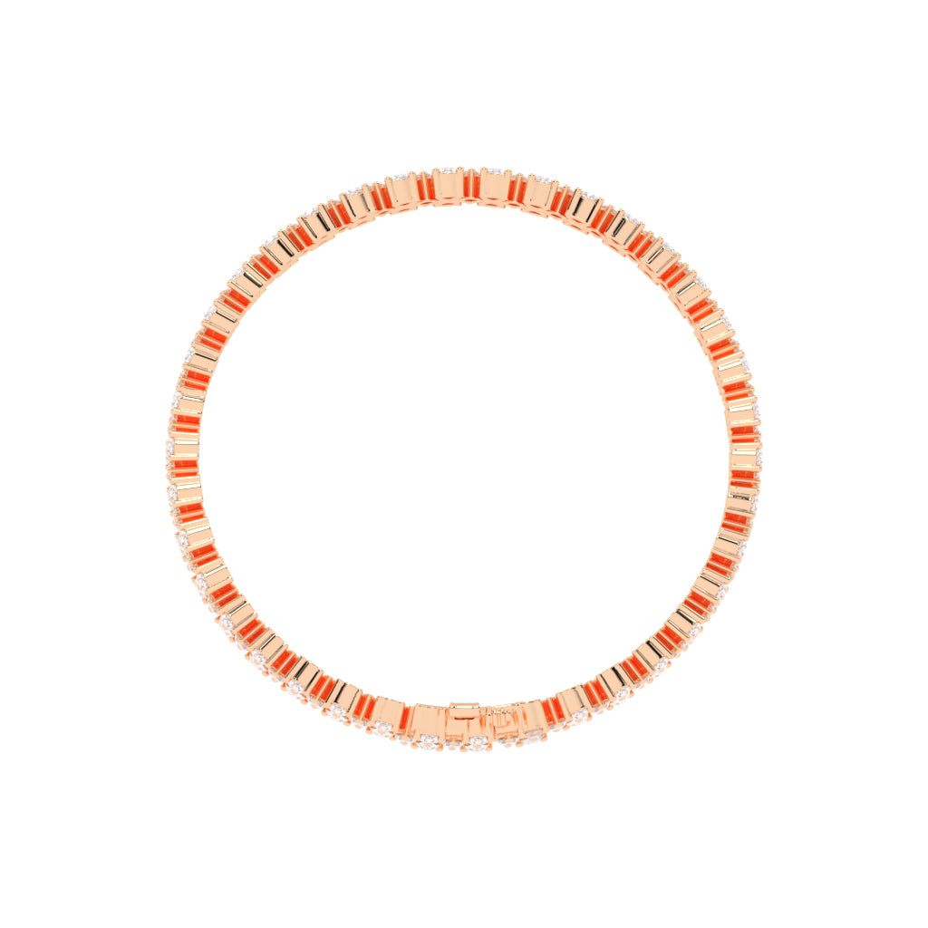 Zia Alternative Setting Fancy Lab Diamond Bracelet
