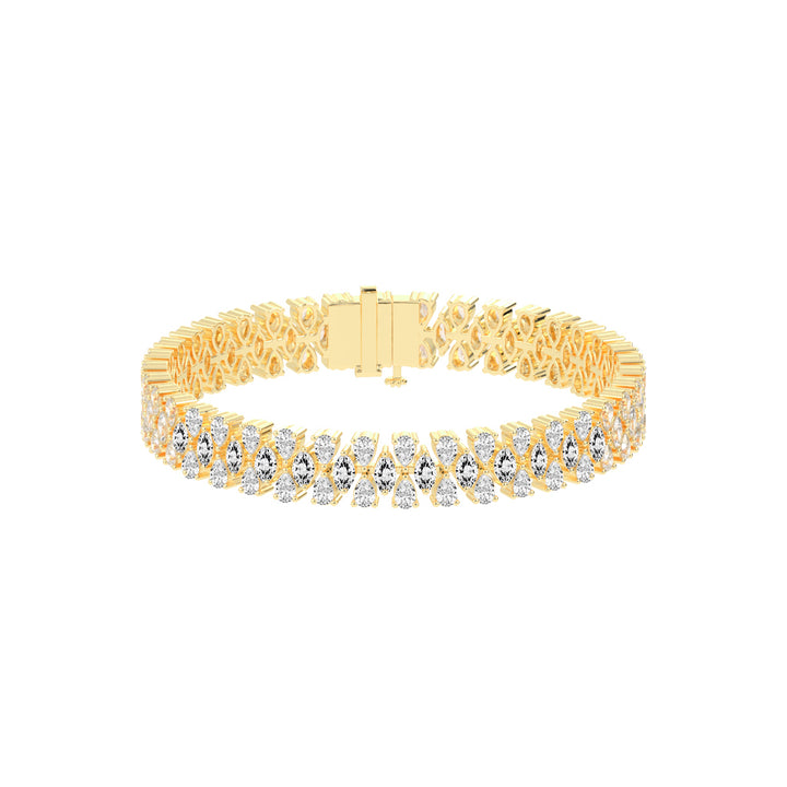 Zia Alternative Setting Fancy Lab Diamond Bracelet
