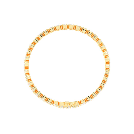 Zia Alternative Setting Fancy Lab Diamond Bracelet