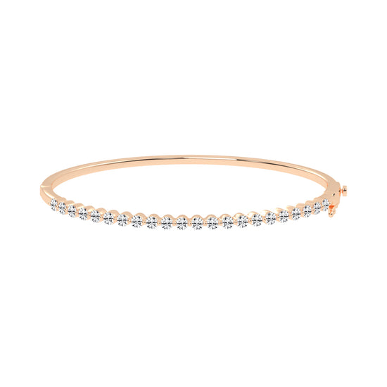 Lira Bar Setting Round Cut Kada Lab Diamond Bracelet