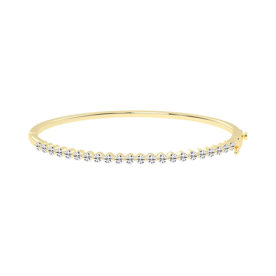 Lira Bar Setting Round Cut Kada Lab Diamond Bracelet