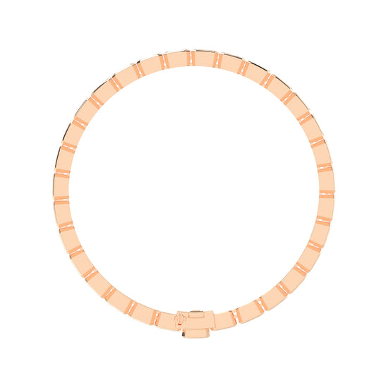 Nivara Emerald Cut Tennis Lab Diamond Bracelet